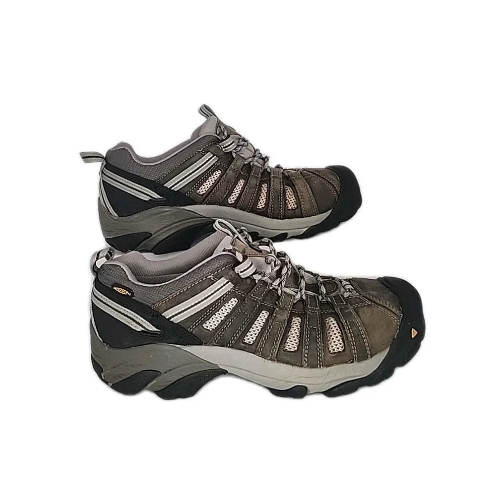 Keen Utility Flint Low‎ Men's 8D  Gargoyle/Forest Night Steel Toe Waterproof